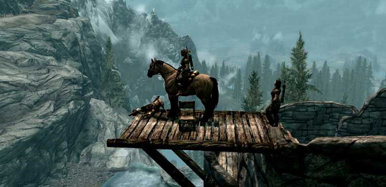 The Elder Scrolls V: Skyrim - Atauqe montado a caballo