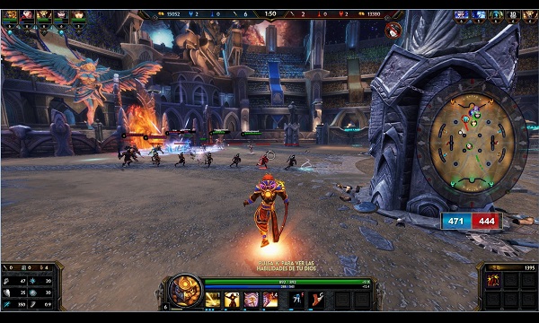 Gameplay en modo Arena.