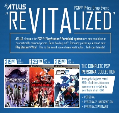 Atlus tira los precios en la PS Store norteamericana
