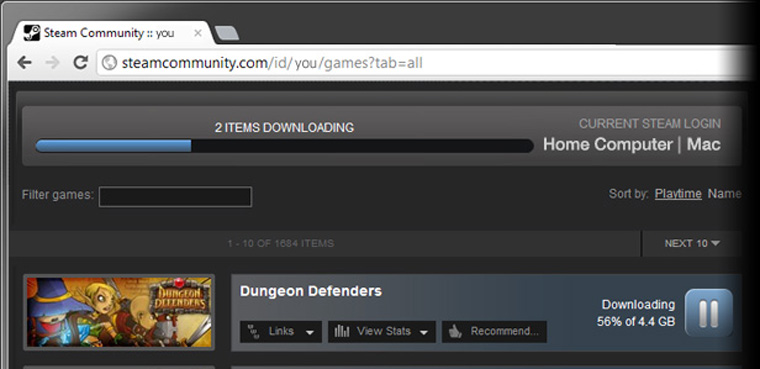 Disponible en Steam las descargas remotas