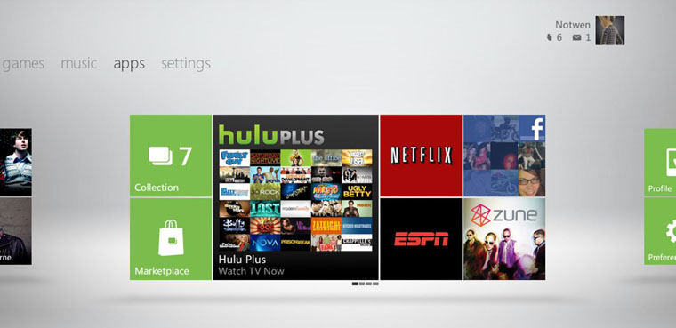 Nueva interfaz para Xbox 360