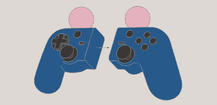 Controlador híbrido DualShock-Move de Sony