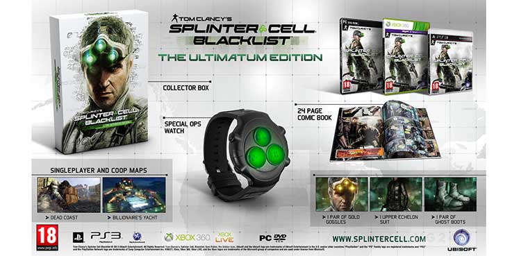 Splinter Cell: Blacklist para pc, xbox 360 y ps3