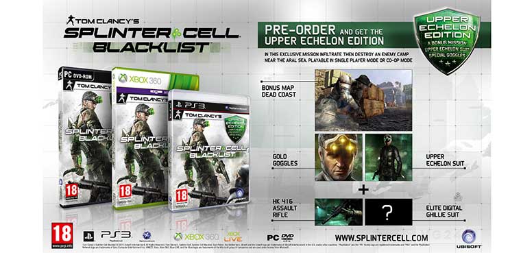 Splinter Cell: Blacklist para pc, xbox 360 y ps3