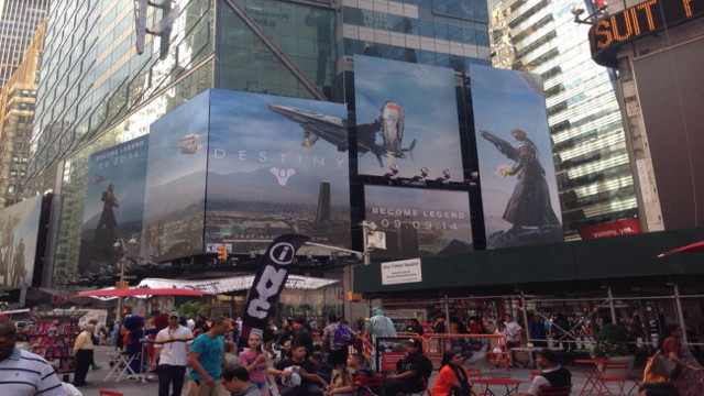 Times Square lleno de publicidad