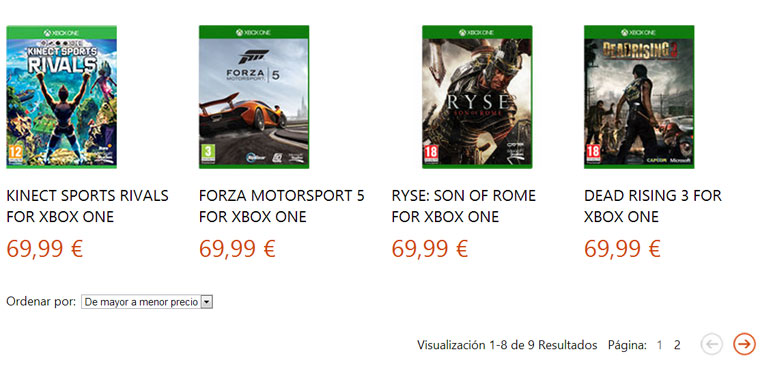 Xbox One - Precio